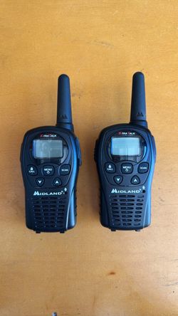 2 MIDLAND Handheld Two Way Radio: LXT Series, FRS/GMRS, Analog, 2 W, 22 Channels, Alphanumeric