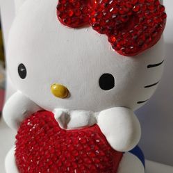 Hello Kitty Piggy bank W/Rhinestones