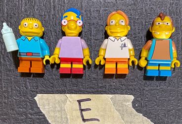 LEGO Simpsons Minifigures – Ralph, Milhouse, Martin & Nelson – Adult Owned, Excellent Condition