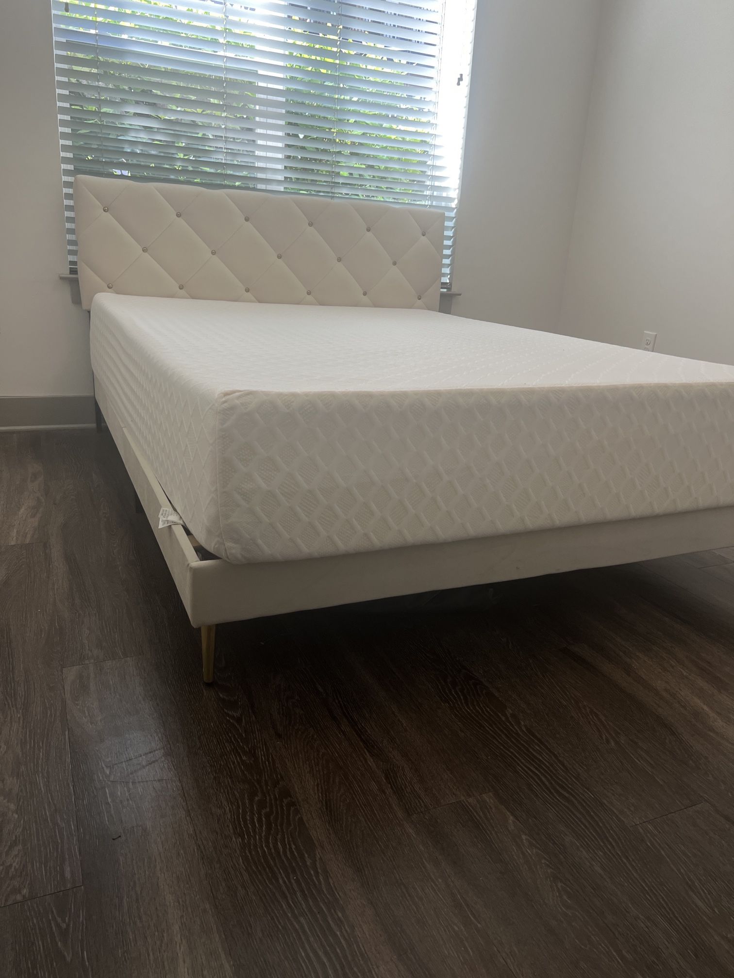 Queen Bed Frame Plus Mattress