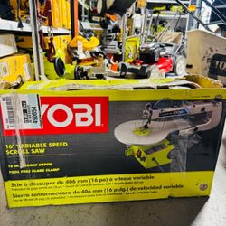RYOBI CORDED 16"IN VARIABLE SPEED SCROLL SAW LIKE NEW 