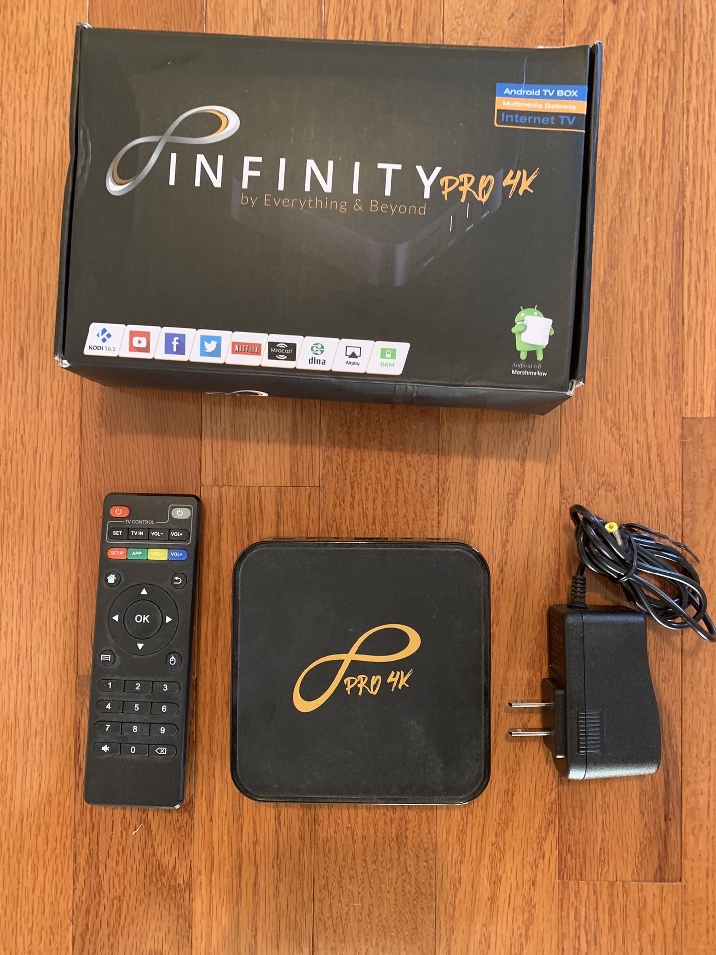 Infinity Pro4K Android Streaming Box