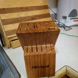 Solid Wood Knife Block