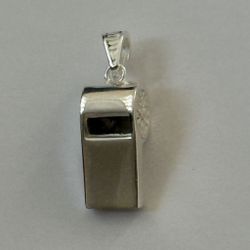 Sound whistle pendant 925 sterling silver unisex