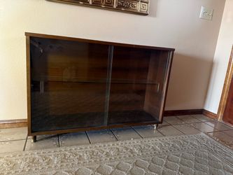 Mid-Century Modern Walnut Display Cabinet