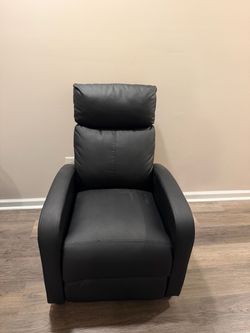 Black Leather Reclining Chair