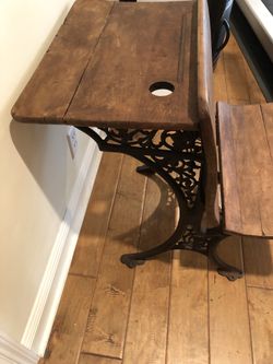 Antique school desk