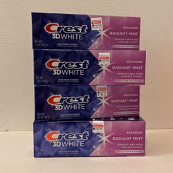 Crest 3D White Advanced Radiant Mint Toothpaste Bundle Set