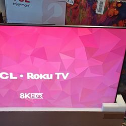 TCL - 65" Class 6-Series Mini-LED QLED 8K UHD Smart Roku TV
