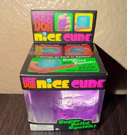 Purple Authentic Schylling NeeDoh Nice Cube Super Solid Squish Squeeze Fidget Toy New