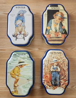Vintage 1998 Good Housekeeping Season Tins