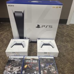 Console Disc Version 3 Games + 2 Controller Bundle.