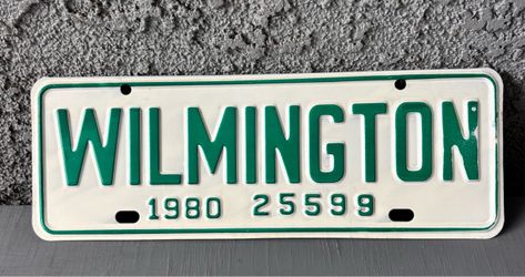 Wilmington license plate