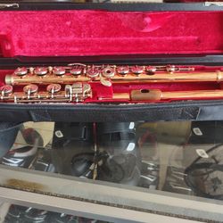 Flute Intermediate B Foot Open Hole Rose Gold