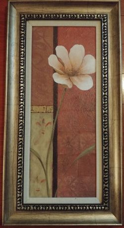 Flower Painting with Frame