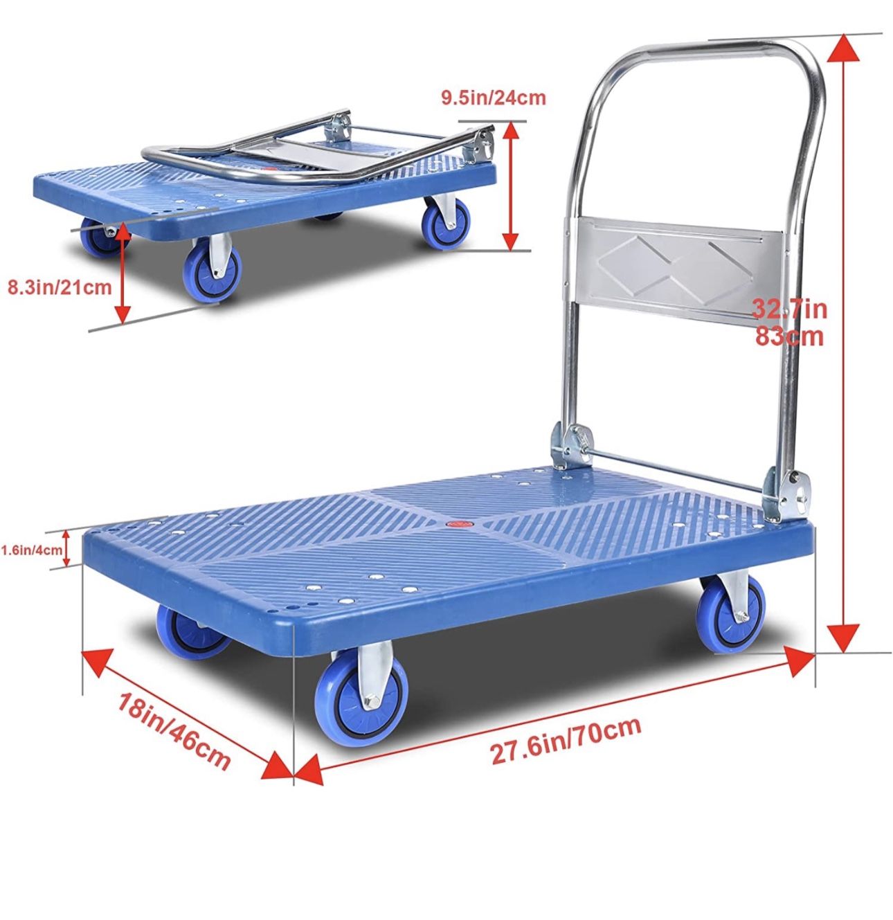 Polypropylene Folding Platform Cart