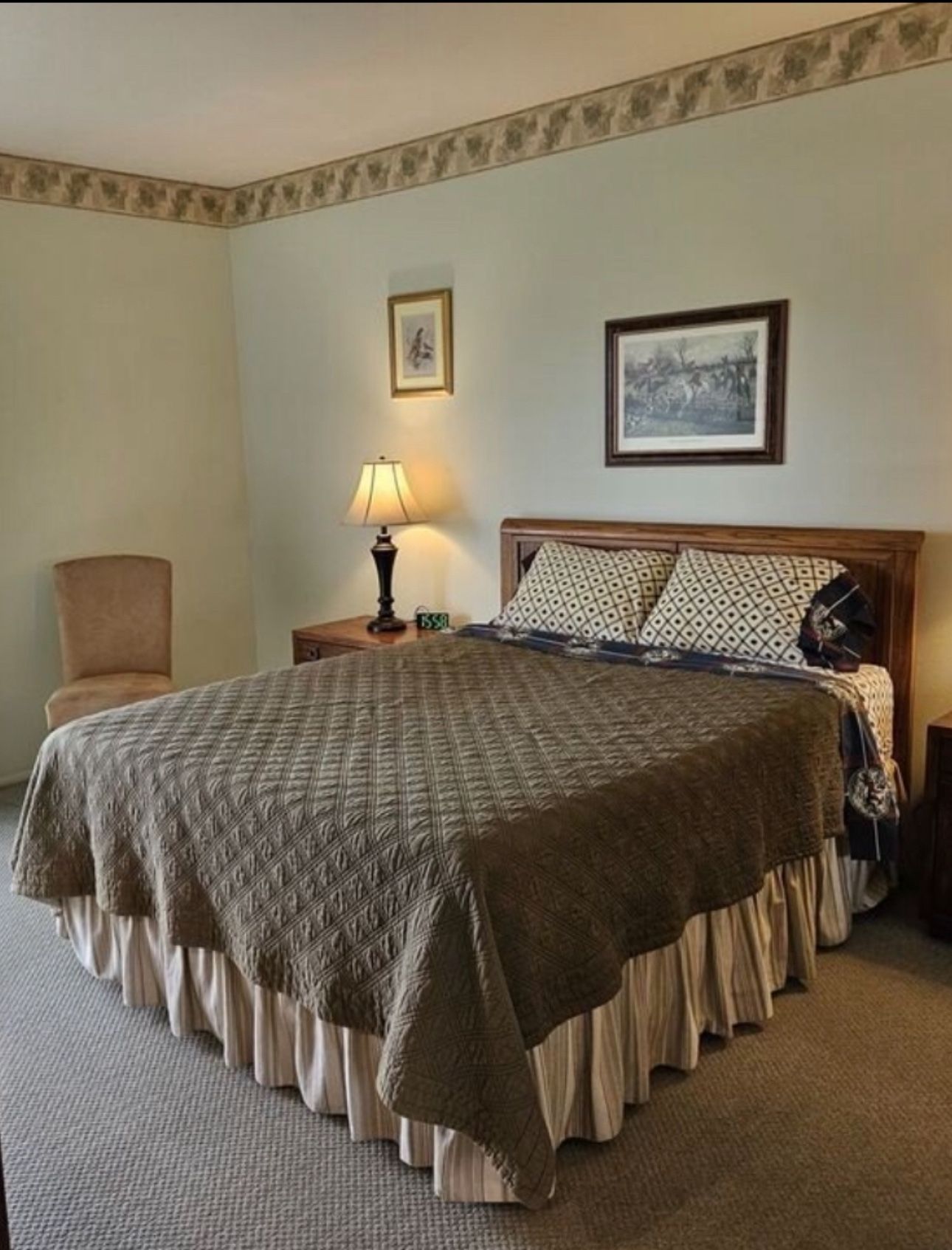 Queen Bed with headboard, frame and mattress