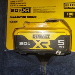 Dewalt 20v XR 5AH Battery