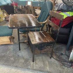 Antique School Desk