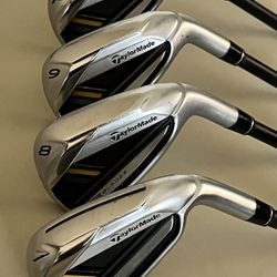 Taylormade Rocket Bladez Irons 7 - PW Reg Graphite Shafts New Grips