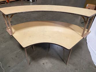 New Serpentine Portable Bar Table – Folding, Durable, Made in USA - commercial grade   New! Perfect for parties, holidays, restaurants, or home use. 	