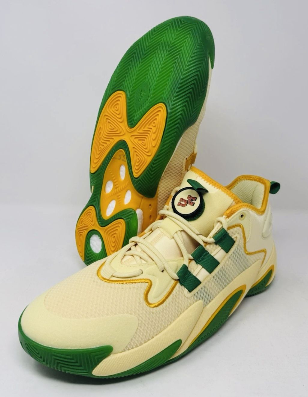 Adidas SM BYW Select PE Miami Hurricanes Basketball Sneakers IE0880 Men's Sz 10