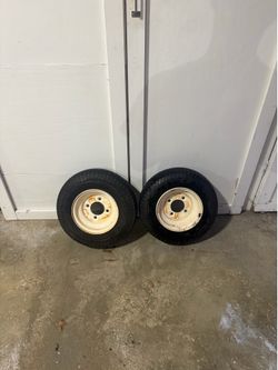 2 Loadstar Trailer Tires & Wheels – 4.80/4.00-