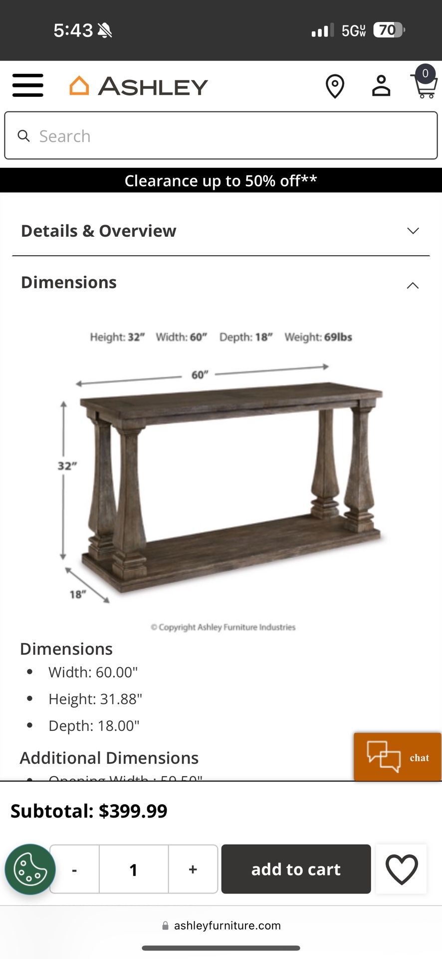Entry Way Table/console