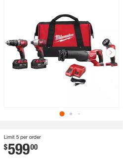 Milwaukee M18 Combo Tool Kit