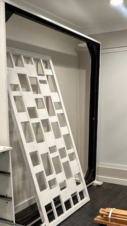 White Wood King Bed Frame 