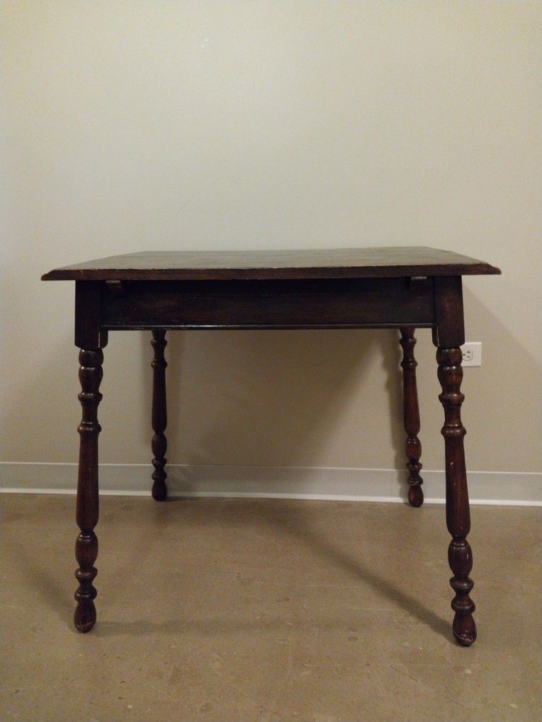 Antique Wood Table – $30 (Cash Only, Pickup in Old Town)