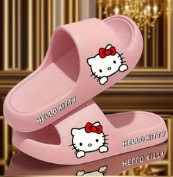 Sanrio Hello Kitty Pink Sliders Size 6.5-7