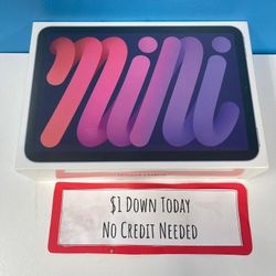 Apple iPad Mini 6 New Tablet -PAYMENTS AVAILABLE-$1 Down Today 