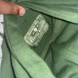 Green Denim Tear Hoodie 