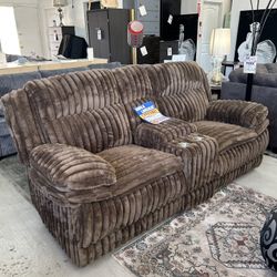 Recliner Sofa With Cup Holder And Storage 