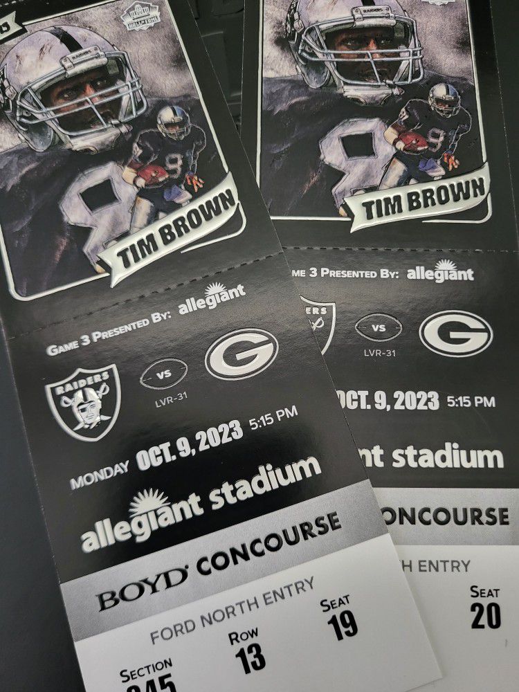 Raiders Vs Green Bay Packers for Sale in Las Vegas, NV - OfferUp
