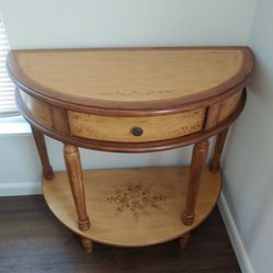 Antique Half Moon Table