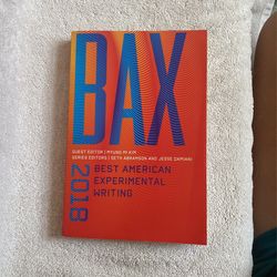Bax 2018 Best American Experimental Writing 