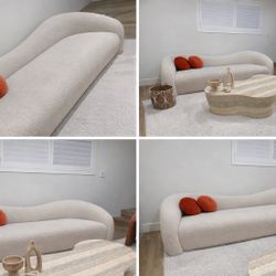 Leonie 102.5"  Shearling Sofa