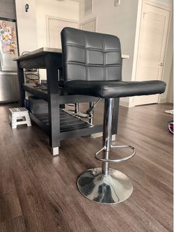 Kitchen/bar hydraulic adjustable height stools (2 stools)