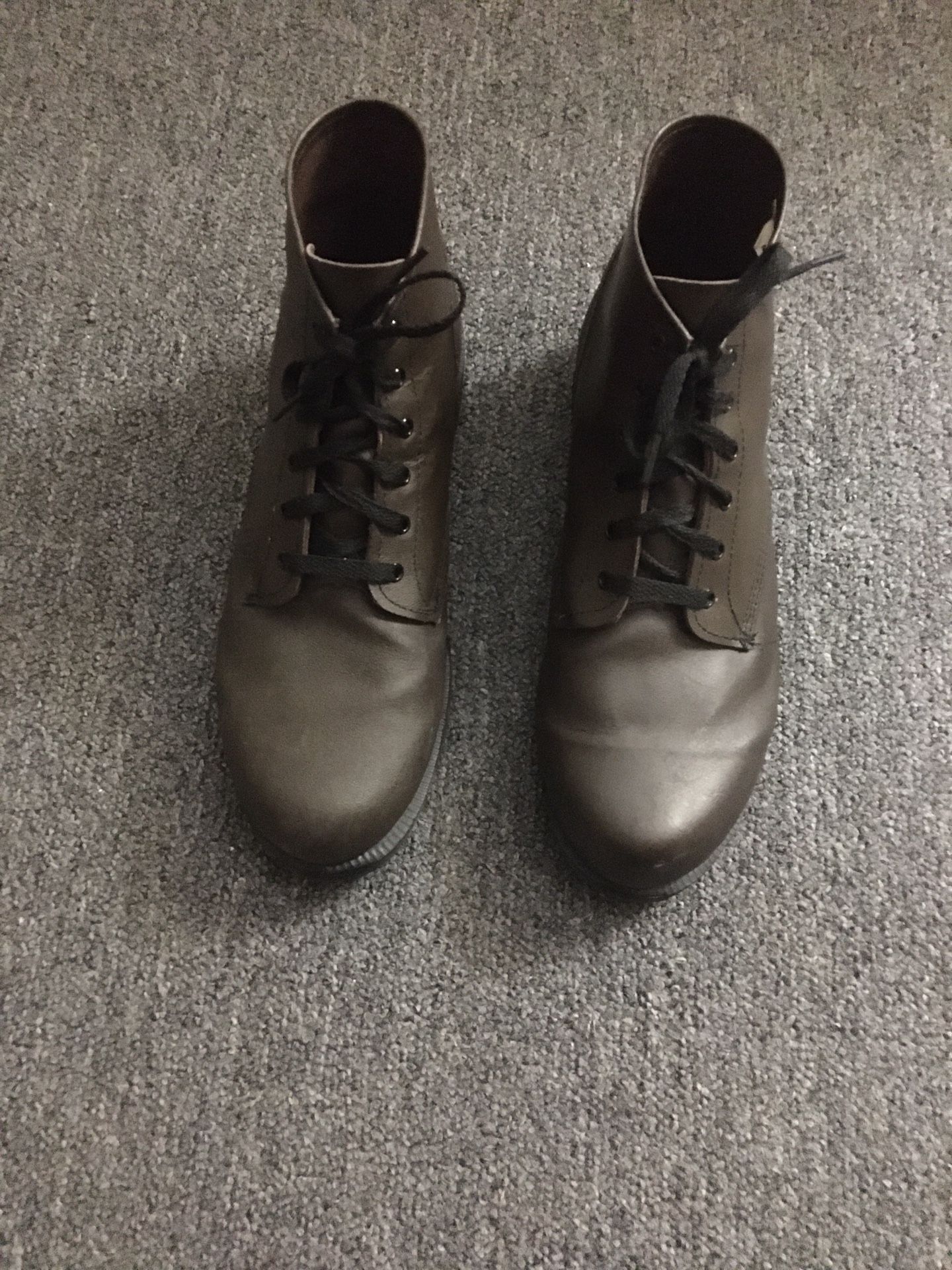 Prison Boots - Authentic Actual Real Brown Leather Boots - Authentic V.C.E. Made Prison Boots 10