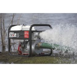 NorthStar Extended Run Semi-Trash Pump, 3in. Ports, 15,850 GPH, 3/4in. Solids