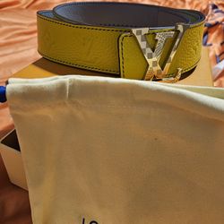 Men’s Yellow LV Belt
