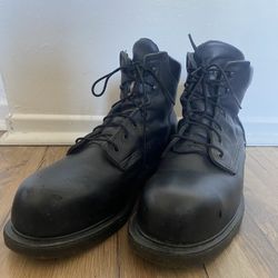 Red Wing Black Boots Size 11.5