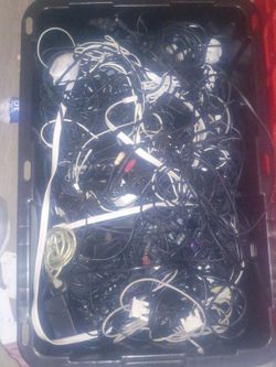 Large Lot of Mixed Cables and Cords
