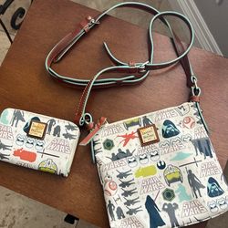 Dooney  &  Bourke Disney Starwars Satchel With Wallet 