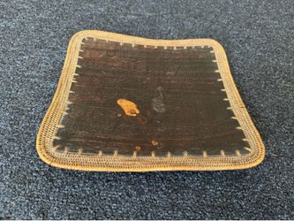 From Africa: handmade decorative Tray with Feet