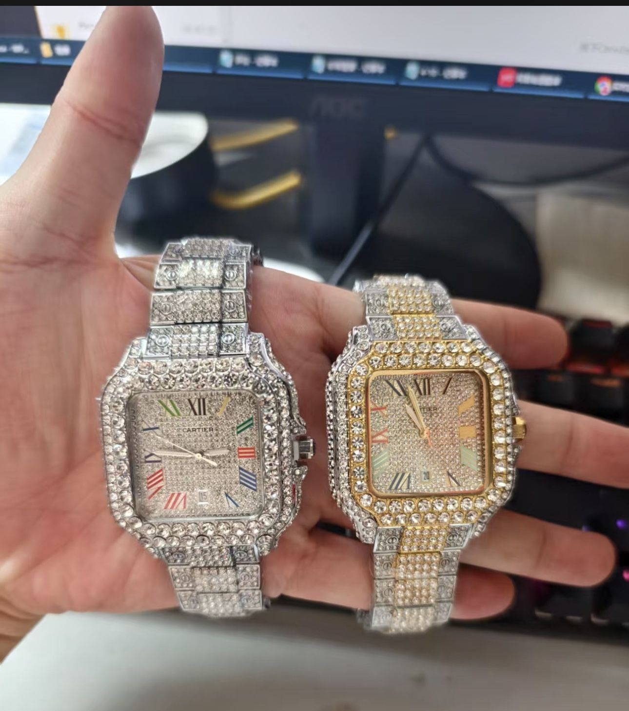 CZ Cartier Santos (Silver one Only)
