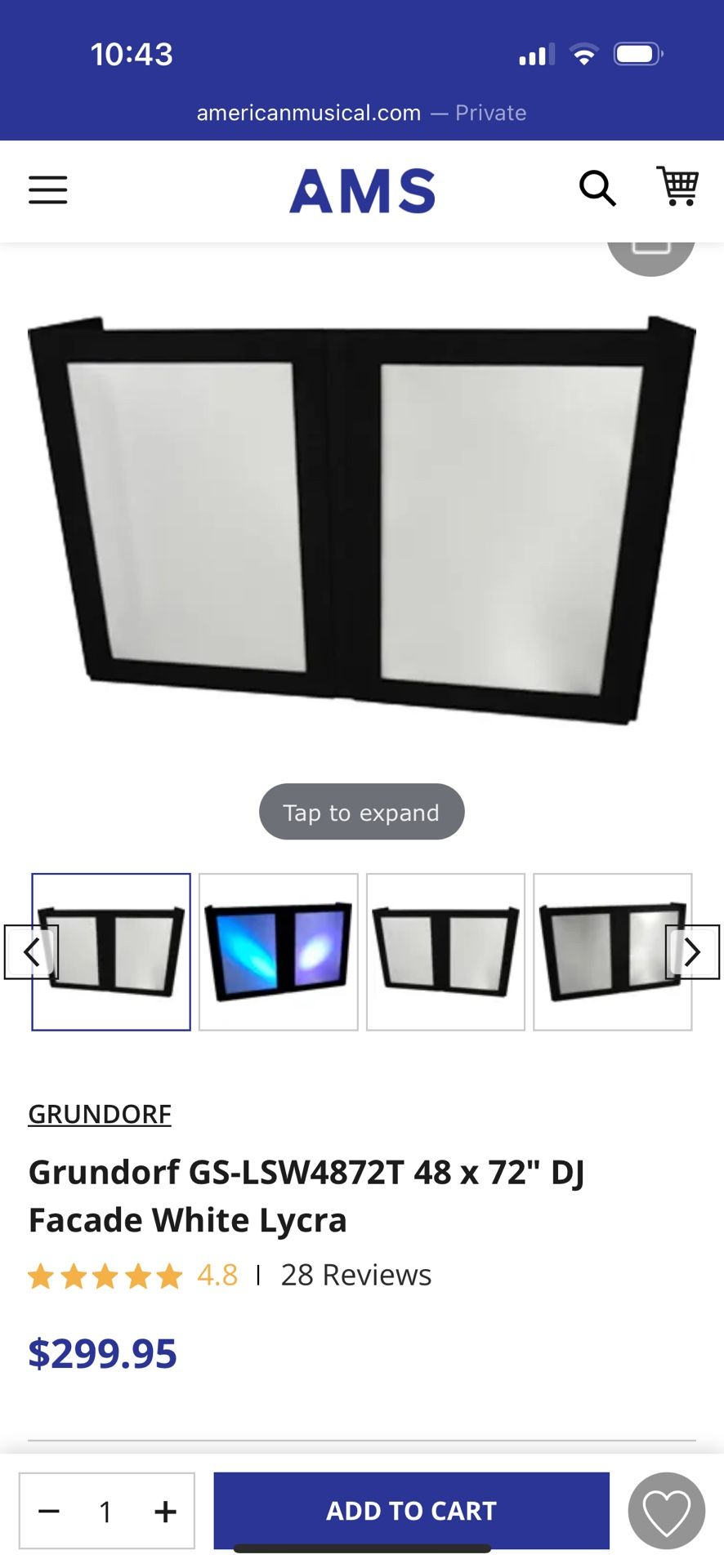DJ facade with bag