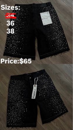purple brand shorts